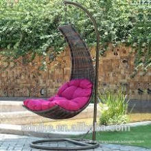 indoor hanging chairs with comfortable cushion for rattan chair +garden rattan swing +hanging chairs for bedrooms